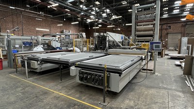 Lot 16 - Heinrich Wemhoner membrane press with 3 beds on press